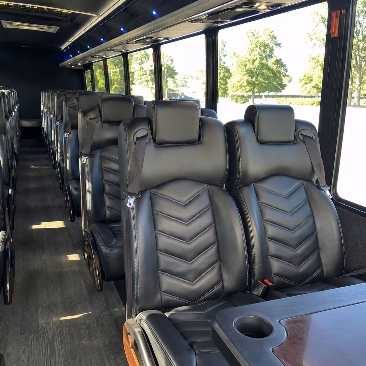 28 passenger minibus inside