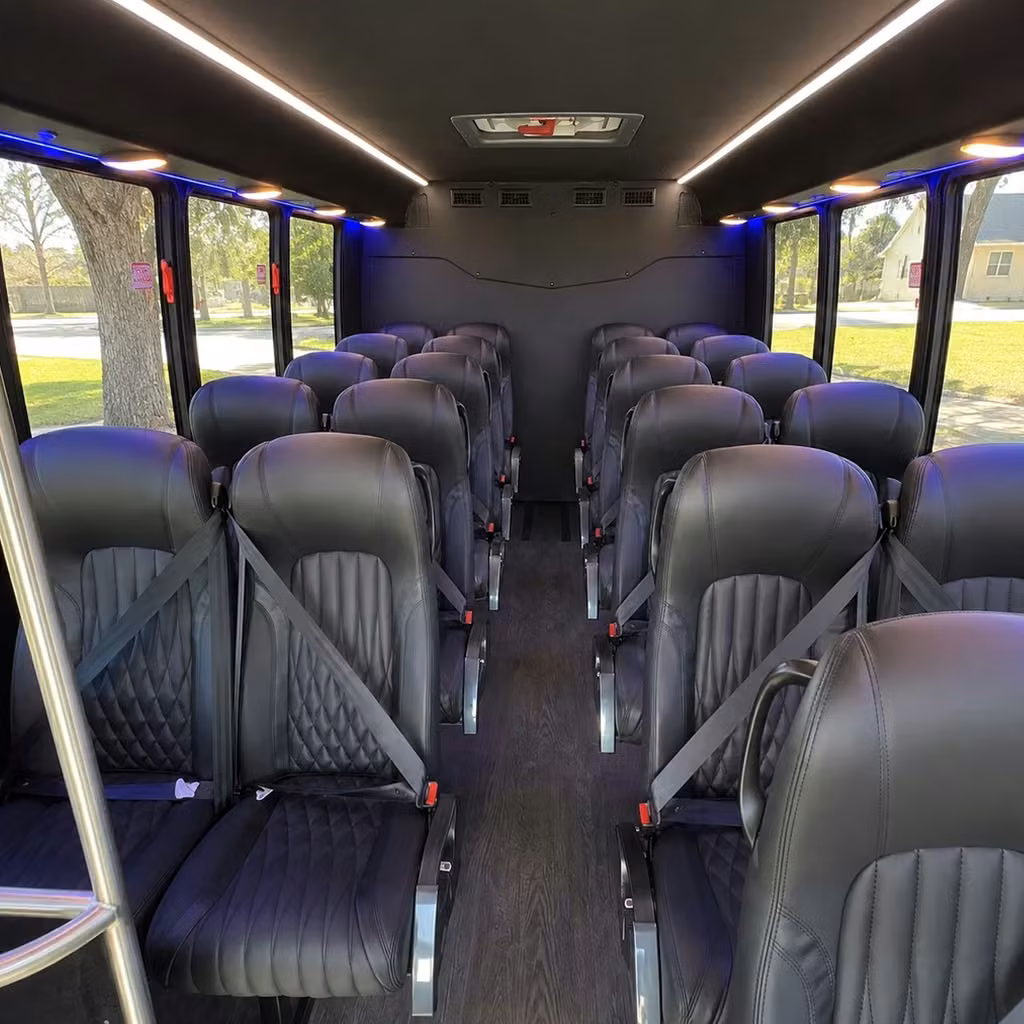 28 passenger minibus interior