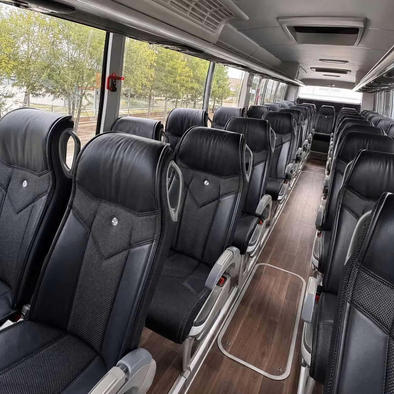 56 passenger charter bus interior
