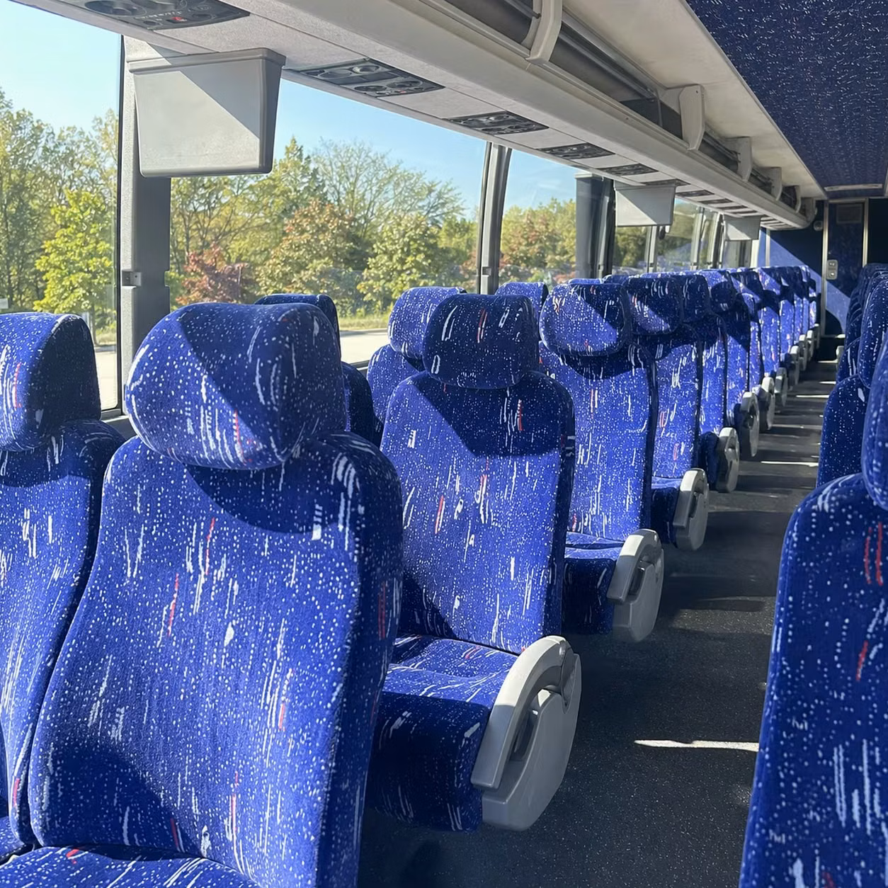 norwalk charter bus rental interior