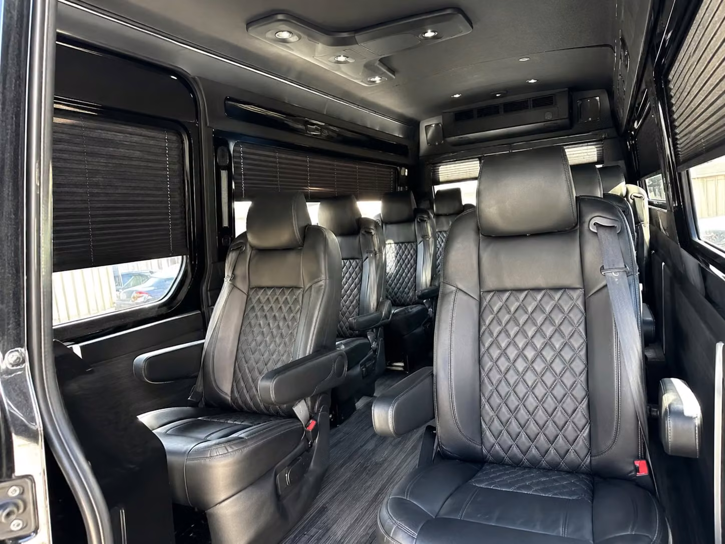 sprinter van with driver inside